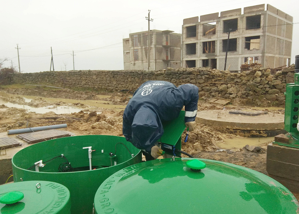 Хозяйственно-бытовой сток - 20 м3 в сутки, инфекционная больница, р. Дагестан, г. Избербаш