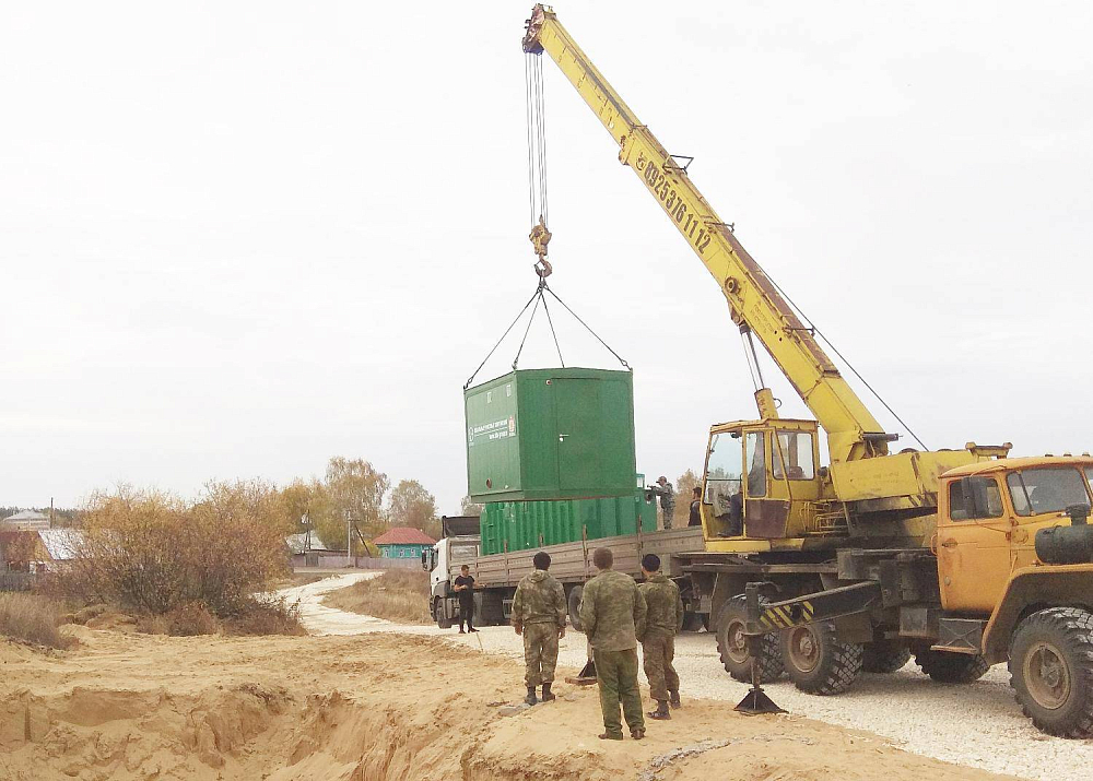 Хозяйственно-бытовой сток - 30м3 в сутки, коммунальные очистные сооружения поселка, п. Новый Киструс, Рязанская обл.